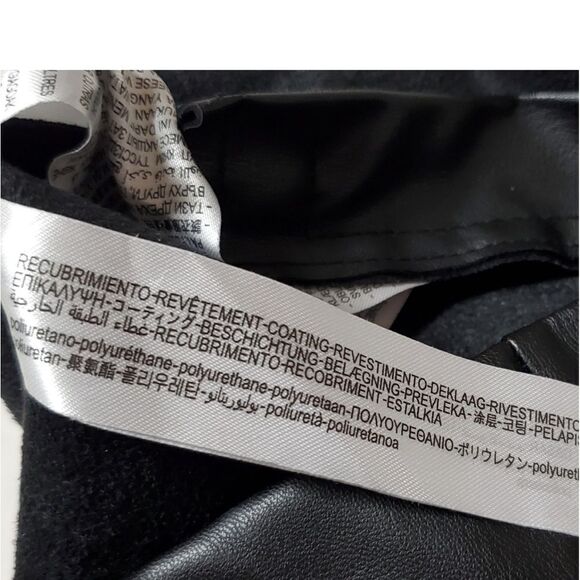 ZARA Blogger Favorite Black Vegan Leather High Rise Long Inseam Ankle-zip Pants. - Picture 9 of 10